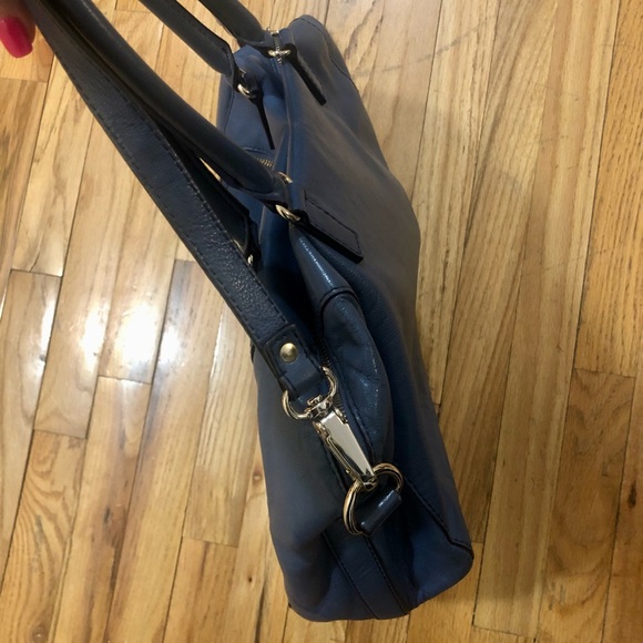 Kate Spade blue satchel with cross body strap - Picture 6 of 9